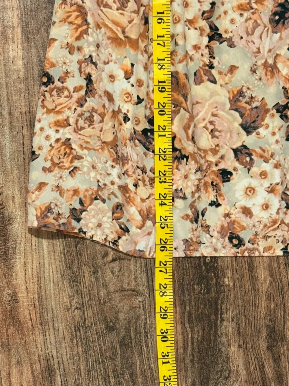 LC Lauren Conrad Peach Floral Square-Neck Blouse - Picture 7 of 10